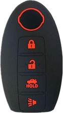 Silicone Keyless Entry Smart Remote Key Fob Cover with 4 Buttons Compatible for