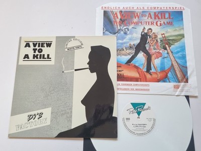 DJ's Factory - A view to a kill 12'' WHITE VINYL & JAMES BOND INNER/ CV Duran