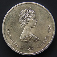 CANADA - 10 Dollari argento 1974 Olimpiadi Montreal 1976 argento 925/1000 GR.49
