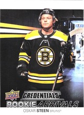 2021-22 Credentials Rookie Arrivals Oskar Steen RC #RA-40 Bruins *Buy 2 Get 1