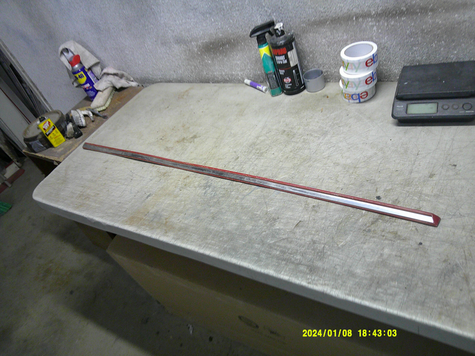 Driver Door Moulding Red Chrysler Maserati TC 89 90 91