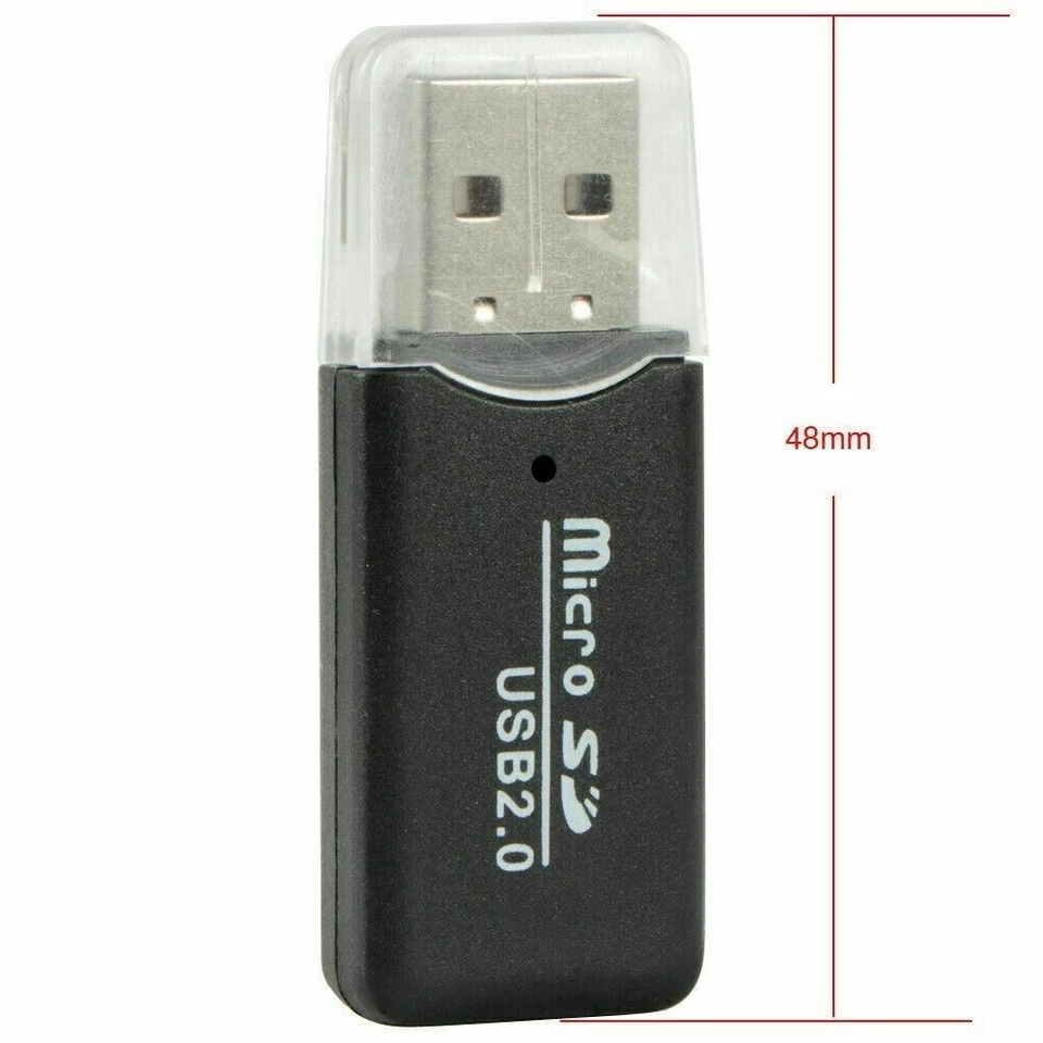 New USB Memory Card Reader USB 2.0 Adapter for Micro SD SDHC SDXC TF Hi-Speed - Image 2 of 3