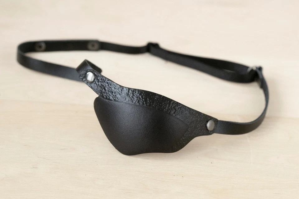Leather Eye Patch, Eye Patch, Slim Eye Patch, Unisex Eye Patch, One Eye - Image 2 of 4