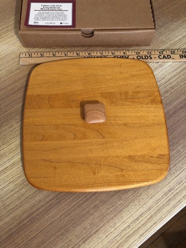 Bountiful Harvest Wood Lid Made In USA Authentic Longaberger MINT NIB #52281 - Picture 2 of 4
