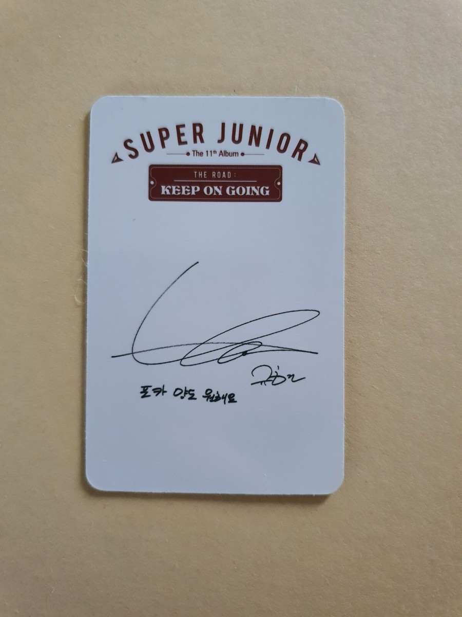 Super Junior Vol.1 The Road : Keep on Going Official Photocard