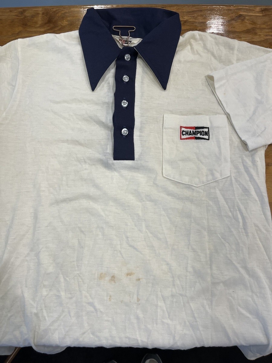 CHAMPION products Vintage 70s Single Stitch Polo Shirt -Made in