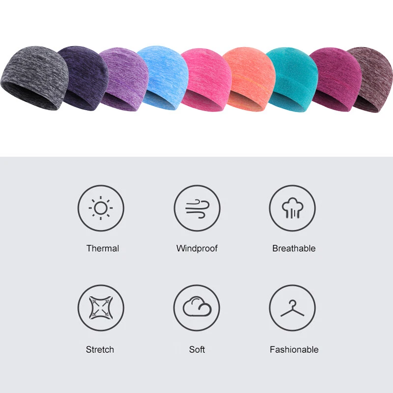 Multifunctional Thermal Beanies Hats Running Skull Cap Helmet Liner Sleep Caps - image 4 of 4