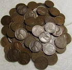 2 ROLLS OF 1919 D DENVER LINCOLN WHEAT CENTS FROM PENNY COLLECTION LOT SET COINS