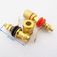 100pcs Binding Post 4mm Banana Jack Amplifier Speaker Terminal Alloy Connectors