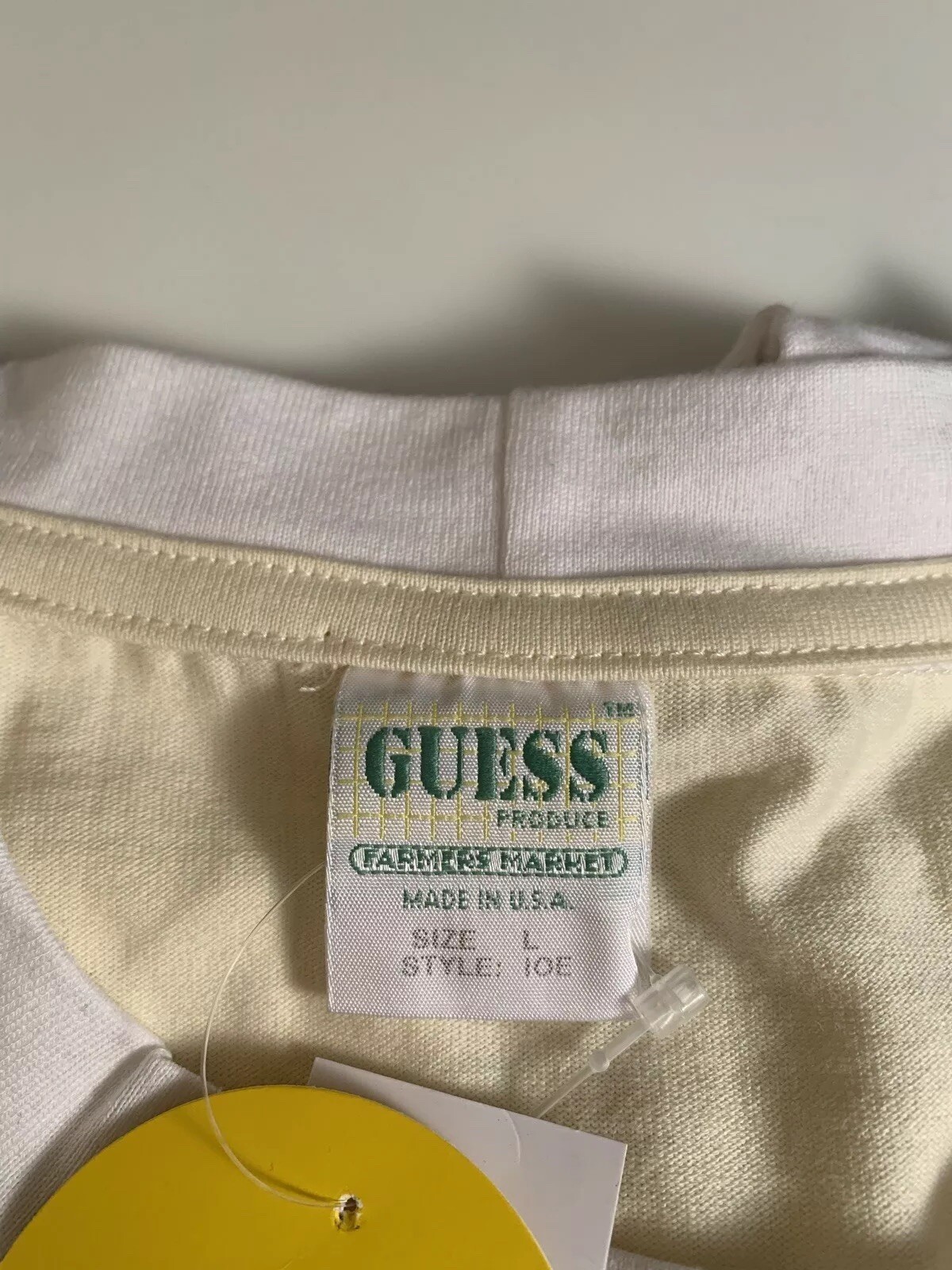 Guess Jeans Sean Wotherspoon Farmers Market Rugby Stripe Yellow White