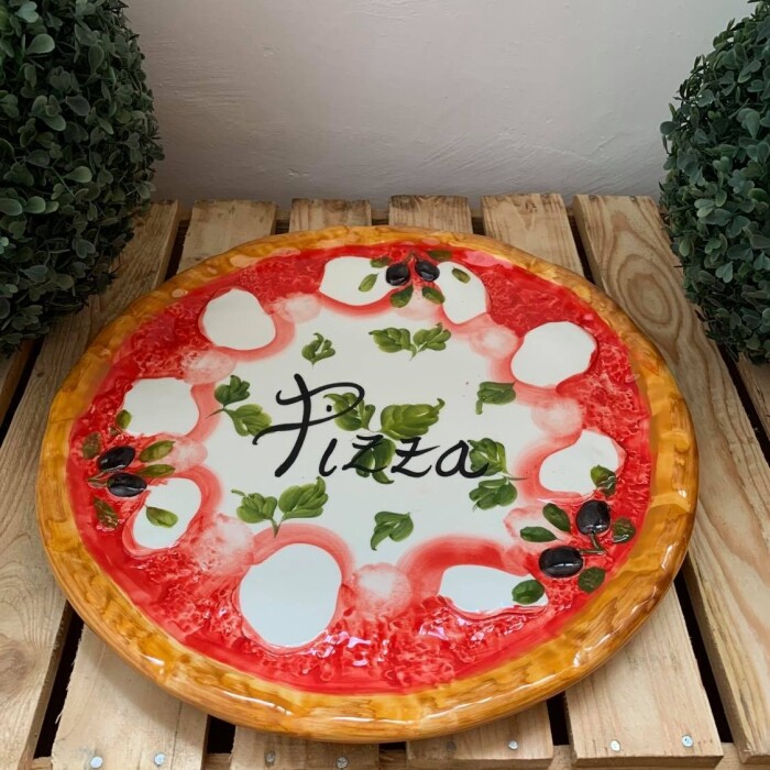Ibili Servierplatte Für Kuchen & Pizza – Rund, 25 Cm Durchmesser, Edelstahl, Silber/grün