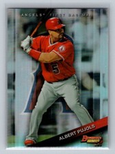 2015 Bowman's Best Refractor #82 Albert Pujols Anaheim Angels Baseball Card