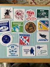 STICKERS: FOOTBALL ATLANTIC COAST  LEAGUE 1960S TEAM NEW (U PICK FROM TEAM LIST)