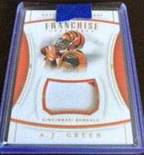 2019 PANINI AJ GREEN NATIONAL TREASURES FRANCHISE TREASURES PATCH 10/10 BENGALS
