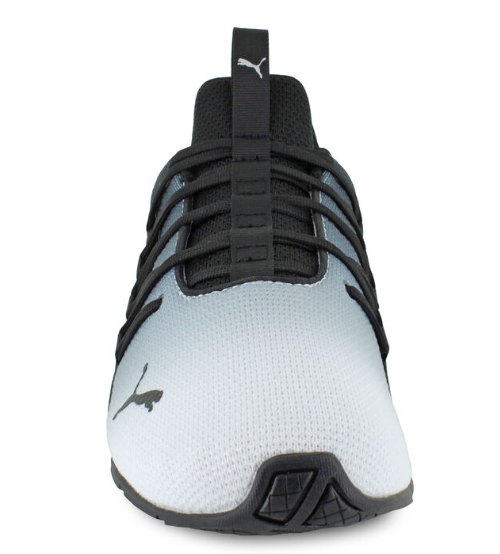 Puma Axelion Fade Running Mens Black White Sneakers Athletic