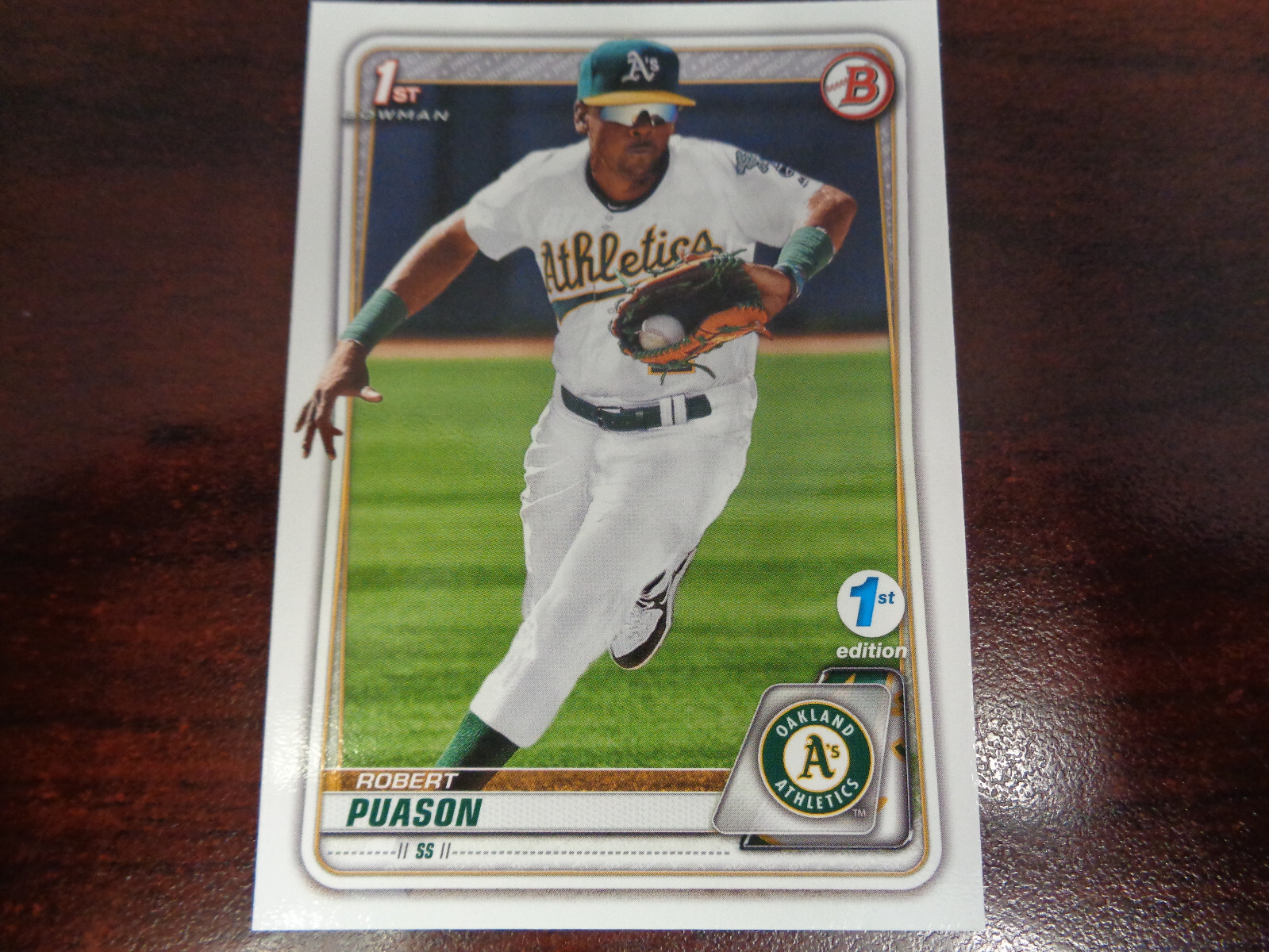2020 Bowman 1st Edition Robert Puason #BFE-145 1st Year ROOKIE CARD-A's