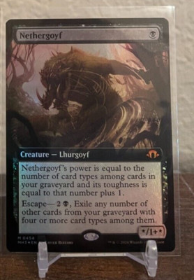 MTG - Modern Horizons 3 MH3 - Nethergoyf 0454 Extended Art Foil | eBay
