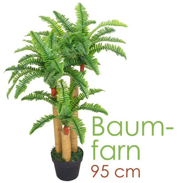 Baumfarn Kunstpflanze Kunstbaum KüNstliche Pflanze Mit Topf 95Cm Decovego-image