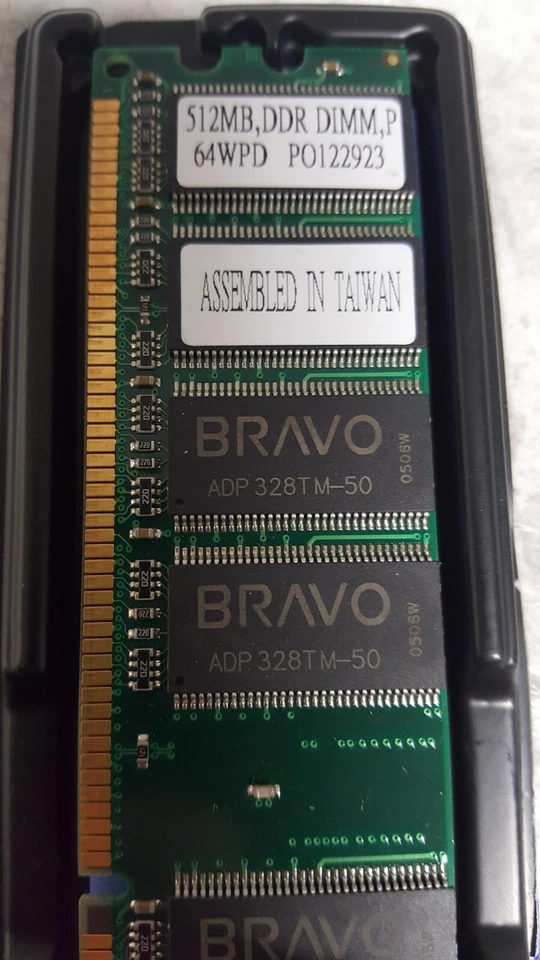OPEN BOX Kingston 512MB PC2700 DDR DIMMs Memory Module 64WPD BRAVO ADP  - Image 4 of 4
