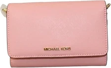 Michael Kors Jet Set Travel Multifunction Phone Crossbody Bag (PrimRose)