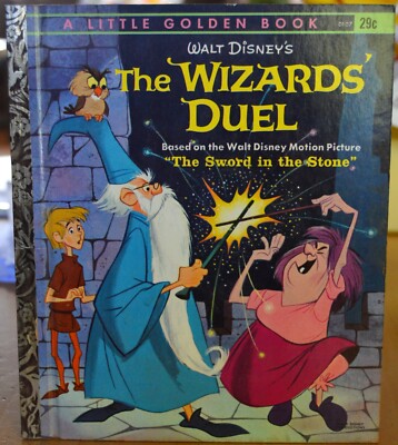 A LITTLE GOLDEN BOOK 1st printing edition ''A'' Disney The Wizards Duel