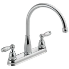 Delta Foundations 2-Handle Kitchen Faucet Chrome-Certified Refurbished