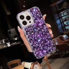 Luxury Bling Crystal Diamond Case Cover For Various iPhone 17 16 15 14 Pro Max