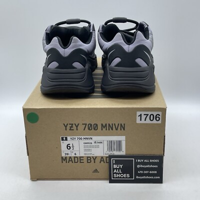 Size 6.5 - adidas Yeezy Boost 700 MNVN Geode Purple Black Suede