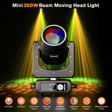 350W LED RGBW Moving Head Light 48Prism Gobo Beam Stage Spot Light DJ Disco DMX