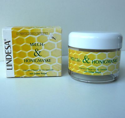 Lindesa Creme Milch Honig-Maske Milchmaske Gesicht-Pflege 50ml mit Gelée Royal 
