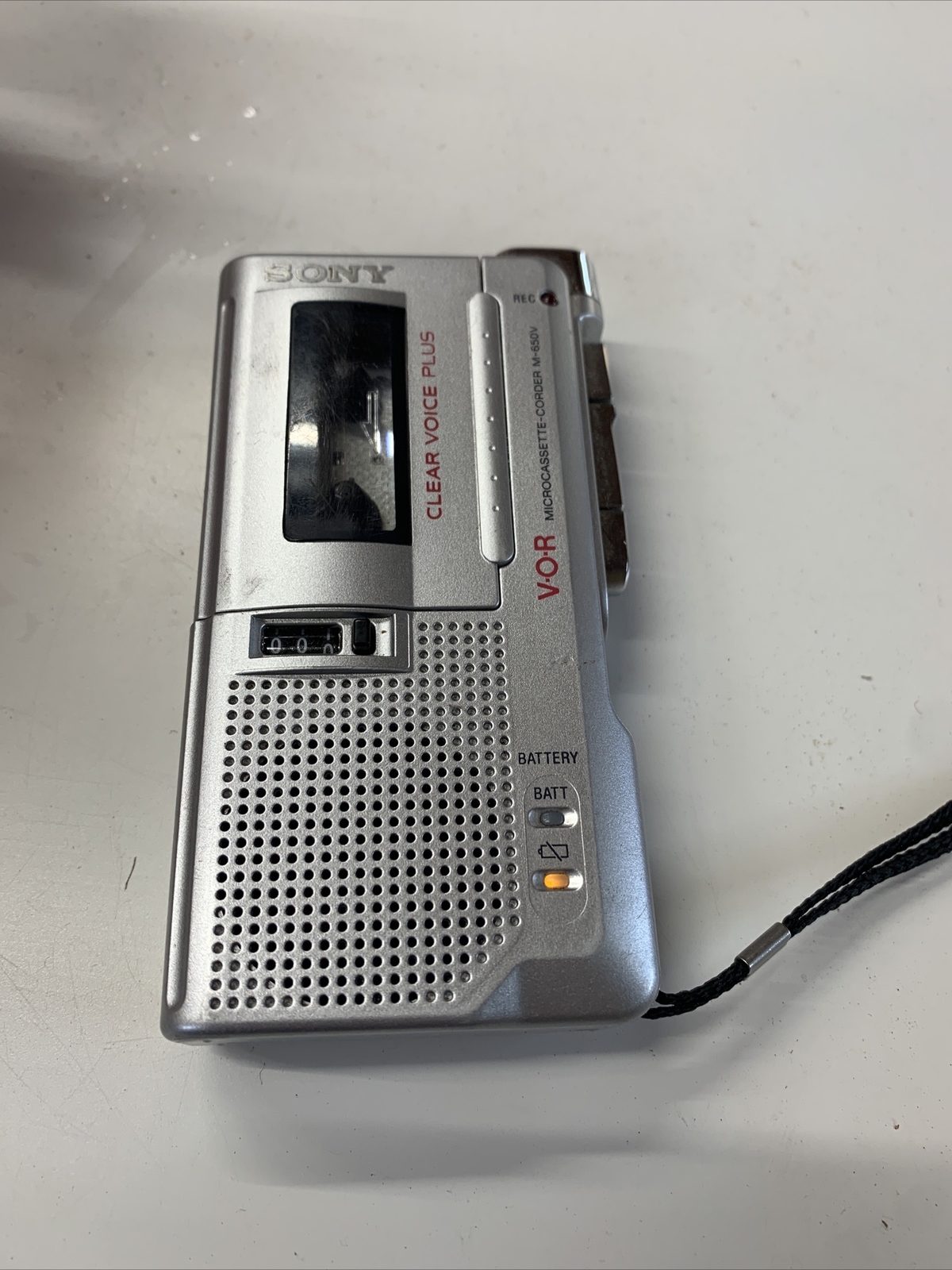 Sony M650V VOR MicrocassetteCorder Clear Voice Plus Handheld Recorder