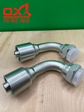 2 Pack Aftermarket Parker 43 Series 1J943-12-12 3/4" ORFS Female 90 To 3/4" Hose