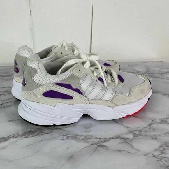 Adidas Originals Womens YUNG-96 Dad Shoe White Sneaker Sz 6 | eBay