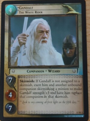 Gandaf - The White Rider 12RF3 - Rare Foil Lord of the Rings TDC