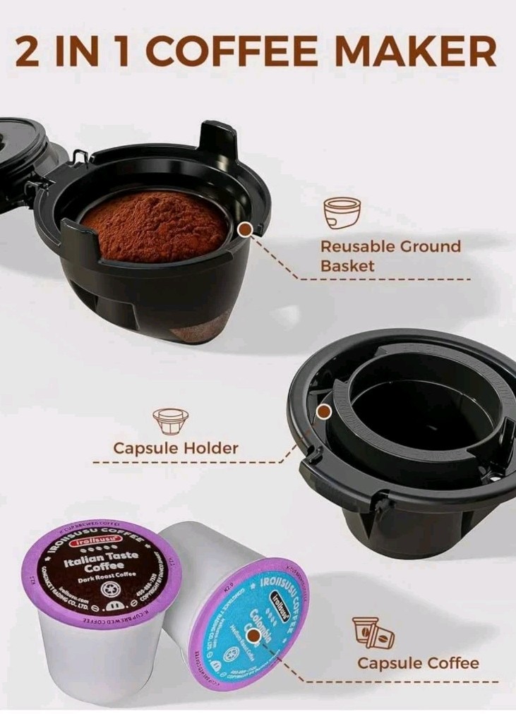 Single Serve Coffee Maker, K-cup Coffee Machine with 40 Oz Water Tank