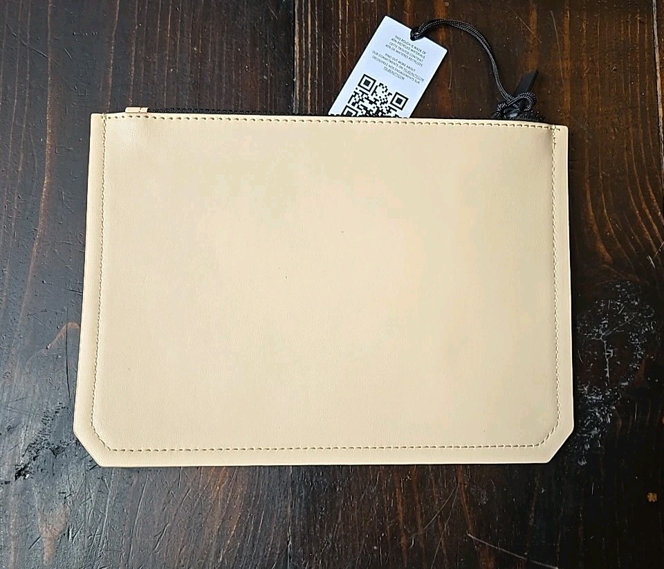 Yves Saint Laurent Beaute YSL Nude Makeup Bag Pouch Case pochette busta pochette NUOVA