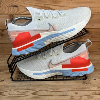 Nike Turnschuhe Damen UK 7 React Infinity Run Flyknit psychic blau koralle Schuhe