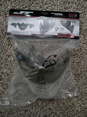 JT REVO2 Proflex Olive Nose/Ears & Clear Ice Skirt Kit - Committed Paintball