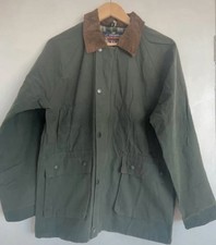 Giacca da caccia uomo verde cotone cerato campo, taglia vintage XXS, moderna L 40”