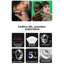 White Size 20 Smart Waterproof Lightweight Sleep Sports Monitor