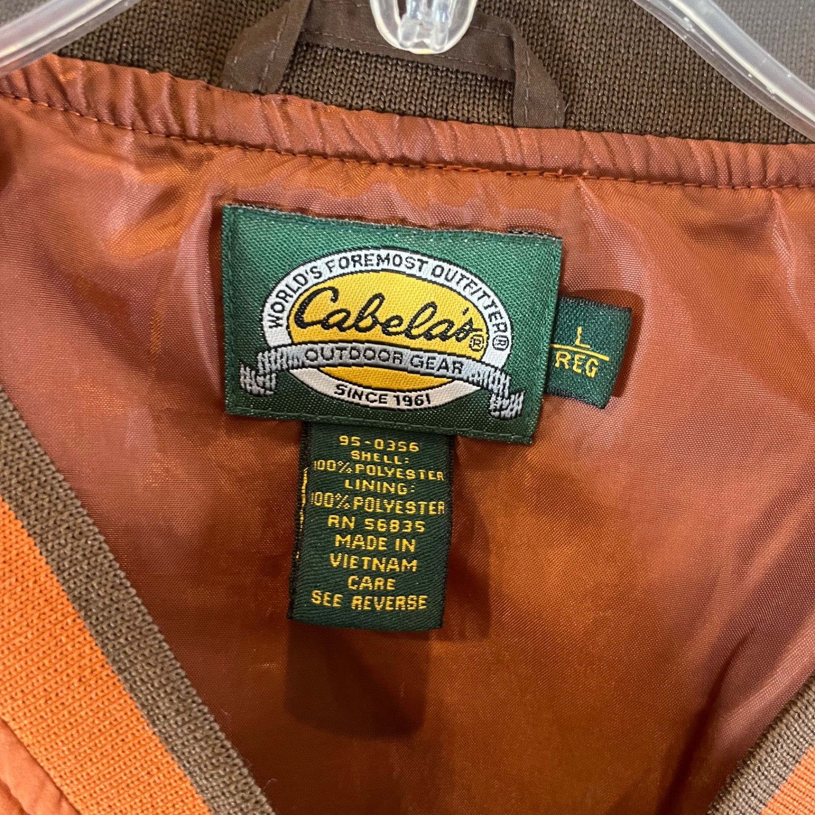 Cabelas Windcrest Rust Size L Pullover Windbreake… - image 8