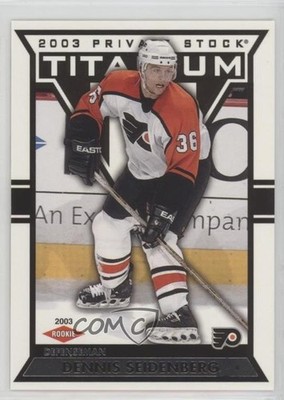 2002-03 Pacific Private Stock Titanium Retail Dennis Seidenberg Rookie RC 0m8e