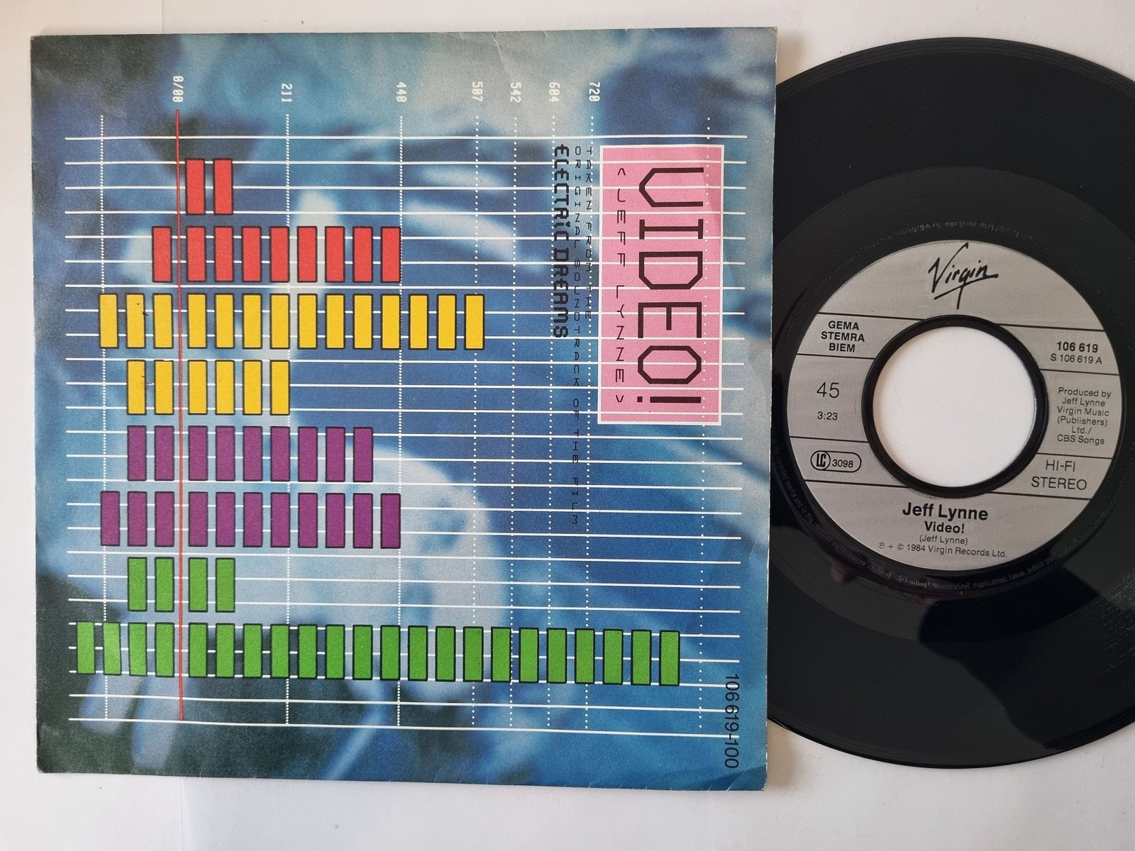 Jeff Lynne - Video! 7'' Vinyl Germany/ Electric Light Orchestra
