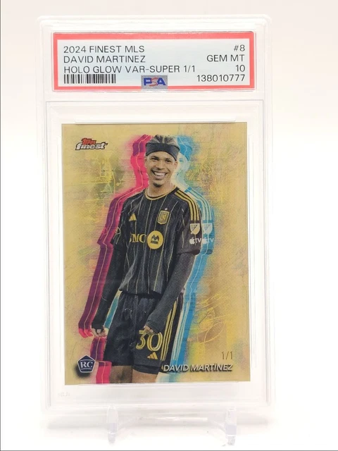 David Martinez 2024 Topps Finest Holo Glow Superfractor RC 1/1 PSA 10 Q0902