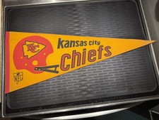 Vintage 60's-70&rsquo;s Kansas City Chiefs NFL Rare Retro Sports Decor Felt Pennant
