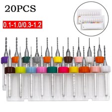 20pcs PCB Drill Bits Carte Circuit 1/8 Tige Carbure Tungstène Neuf