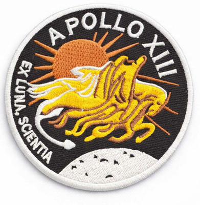 Apollo 13 XIII Astronaut Kostüm Applikation Abzeichen 9 cm bügeln nähen bestickt Patch