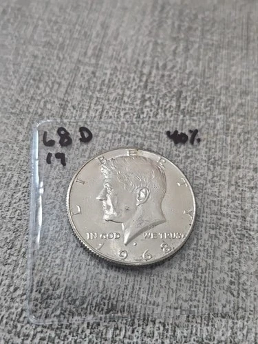 1968 D Kennedy 40% Silver Half Dollar Listing 19
