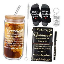 5 Pcs Gifts from Grandma Grandpa Birthday Christmas Thanksgiving Grandson Black