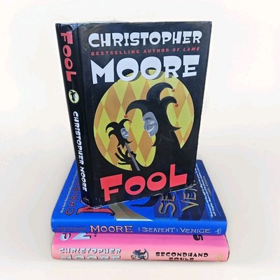 Christopher Moore Lot 3 1st Ed HC w DJ Fool Serpents of Venice Second Hand Souls